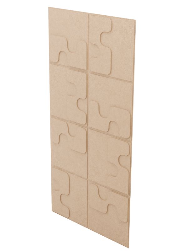 Zentrix 3D decorative wall panel with geometric rounded contours made in Canada